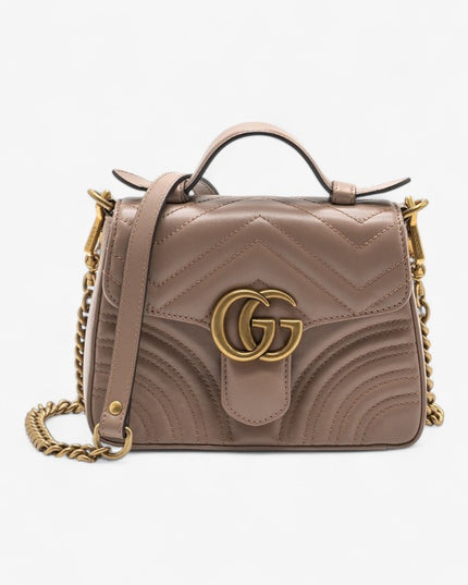 Gucci Marmont Small Top Handle Bag 498110 Pink