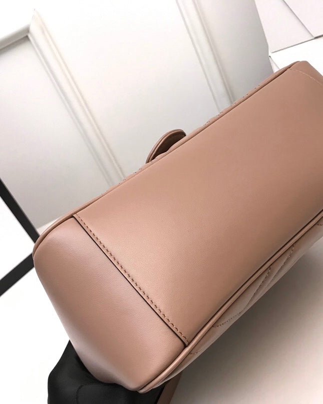 Gucci Marmont Small Top Handle Bag 498110 Pink