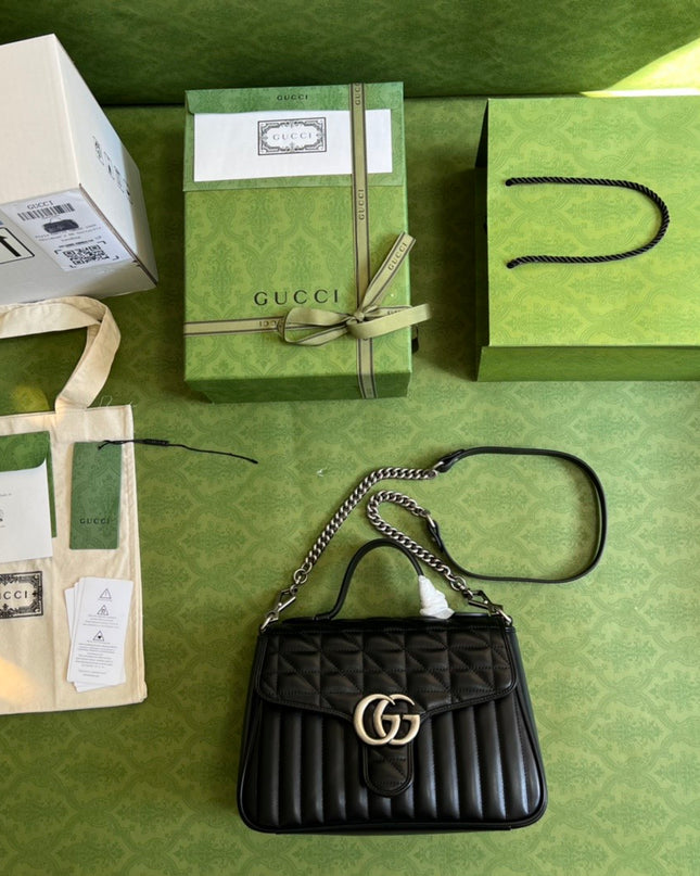 Gucci Marmont Small Top Handle Bag 498110