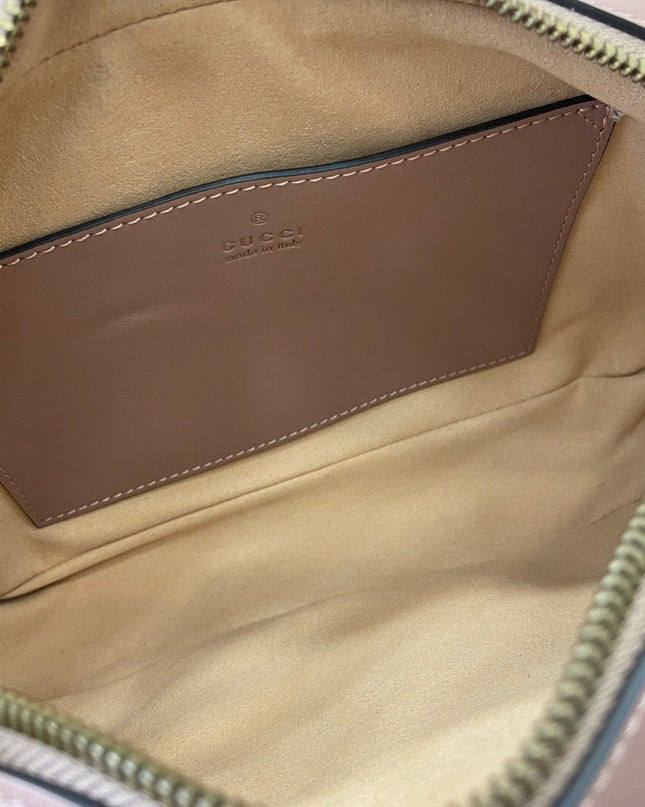 Gucci Marmont Small Top Handle Bag 795199 – Taupe Matelassé Leather