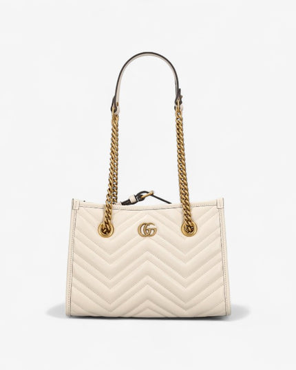 Gucci GG Marmont Small Tote Bag – Cream Matelassé Leather