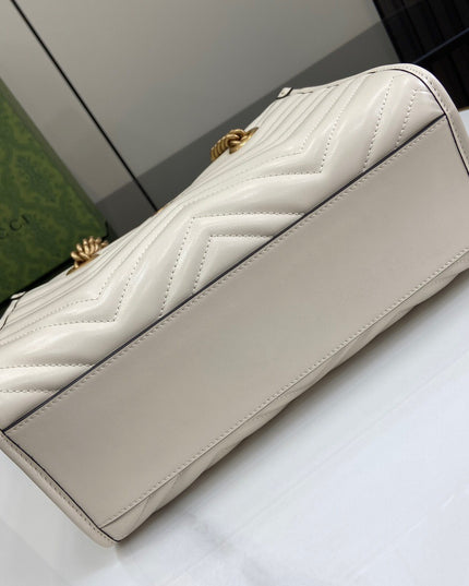 Gucci GG Marmont Small Tote Bag – Cream Matelassé Leather