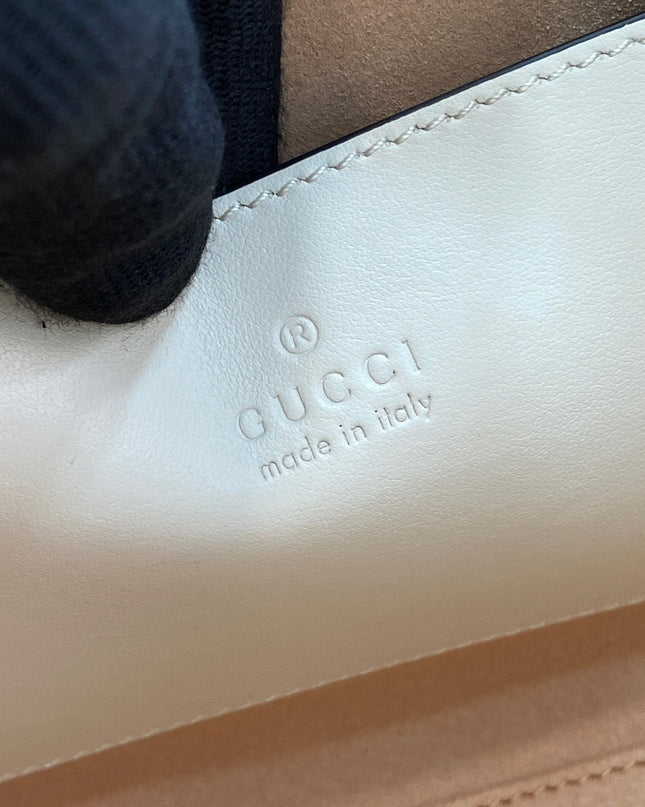 Gucci GG Marmont Small Tote Bag – Cream Matelassé Leather