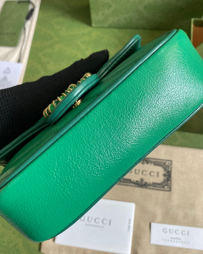 Gucci GG Marmont Mini Bag – Green Matelassé