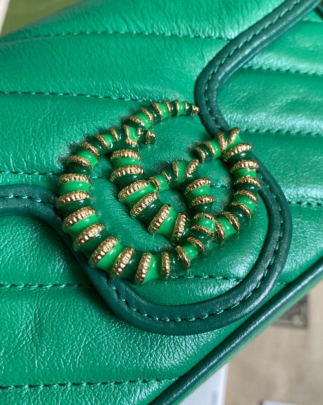 Gucci GG Marmont Mini Bag – Green Matelassé