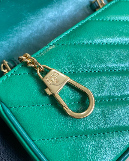 Gucci GG Marmont Mini Bag – Green Matelassé