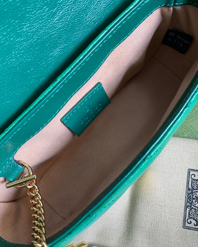 Gucci GG Marmont Mini Bag – Green Matelassé