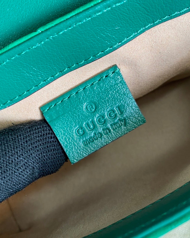 Gucci GG Marmont Mini Bag – Green Matelassé