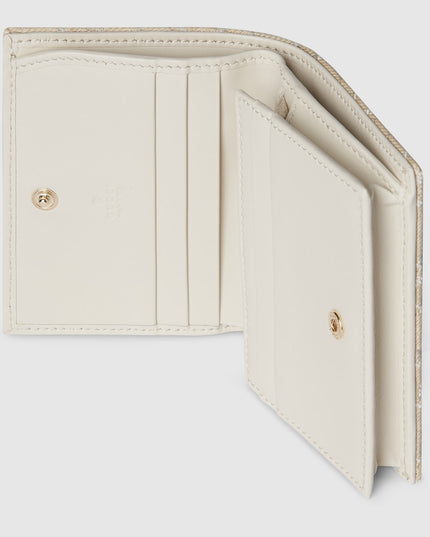 Gucci Marmont Taupe Chevron Denim Wallet