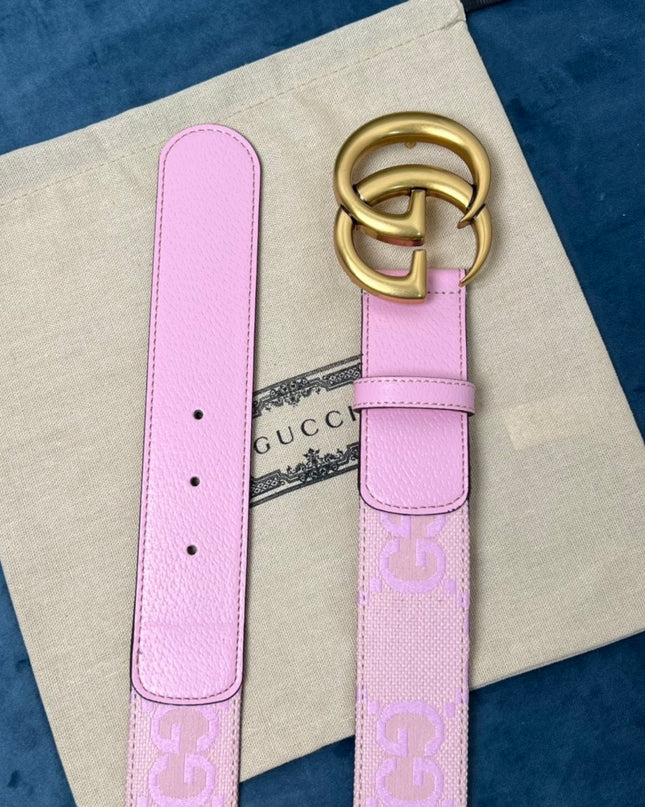 Gucci Marmont Wide Belt 400593 - Gold Buckle