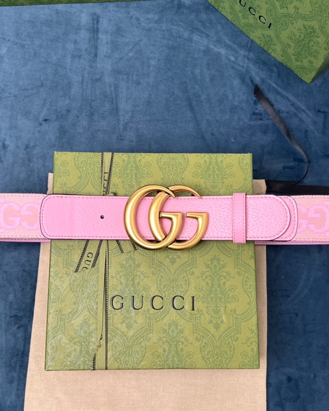 Gucci Marmont Wide Belt 400593 - Gold Buckle