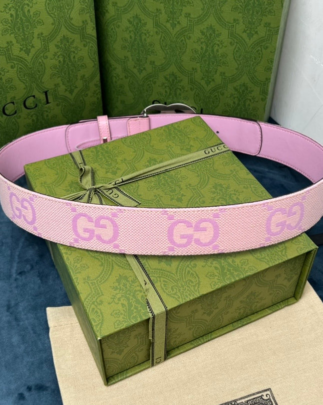 Gucci Marmont Wide Belt 400593 - Silver Buckle