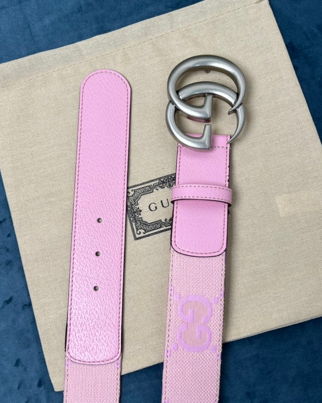 Gucci Marmont Wide Belt 400593 - Silver Buckle