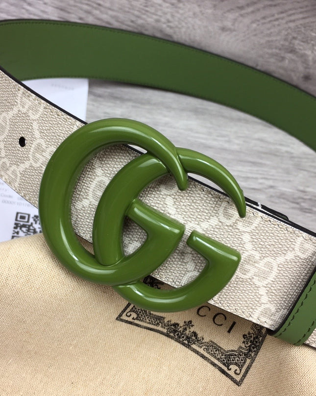 Gucci Marmont Wide Belt 400593 – Green Leather