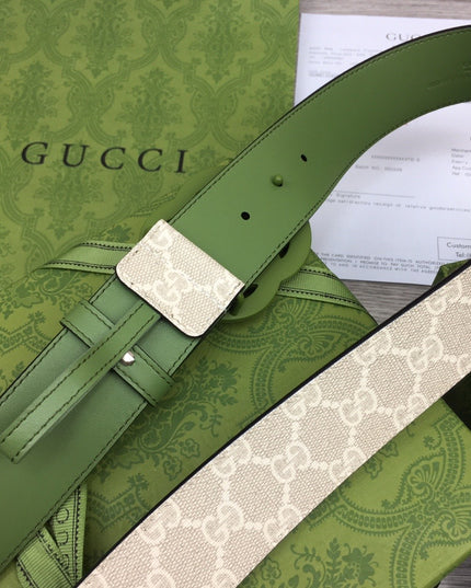 Gucci Marmont Wide Belt 400593 – Green Leather