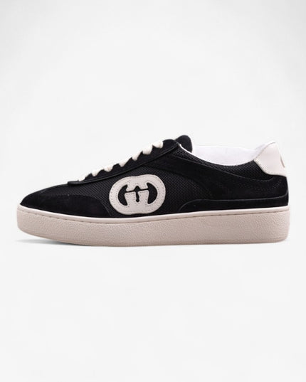 Gucci Men’s Coastal-Inspired Suede Sneaker with Interlocking