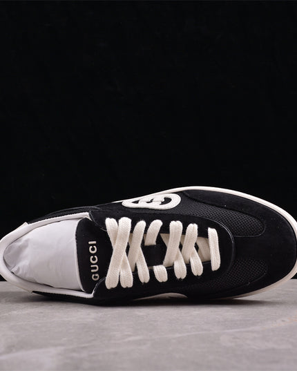 Gucci Men’s Coastal-Inspired Suede Sneaker with Interlocking