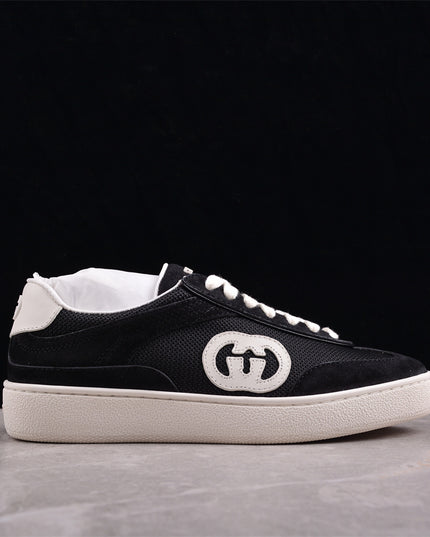 Gucci Men’s Coastal-Inspired Suede Sneaker with Interlocking