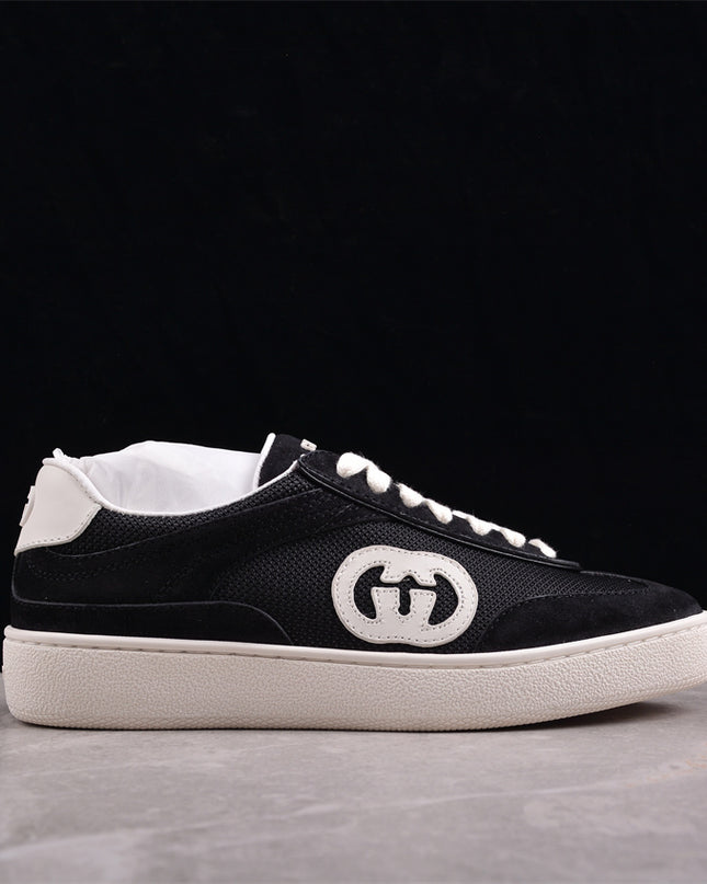 Gucci Men’s Coastal-Inspired Suede Sneaker with Interlocking