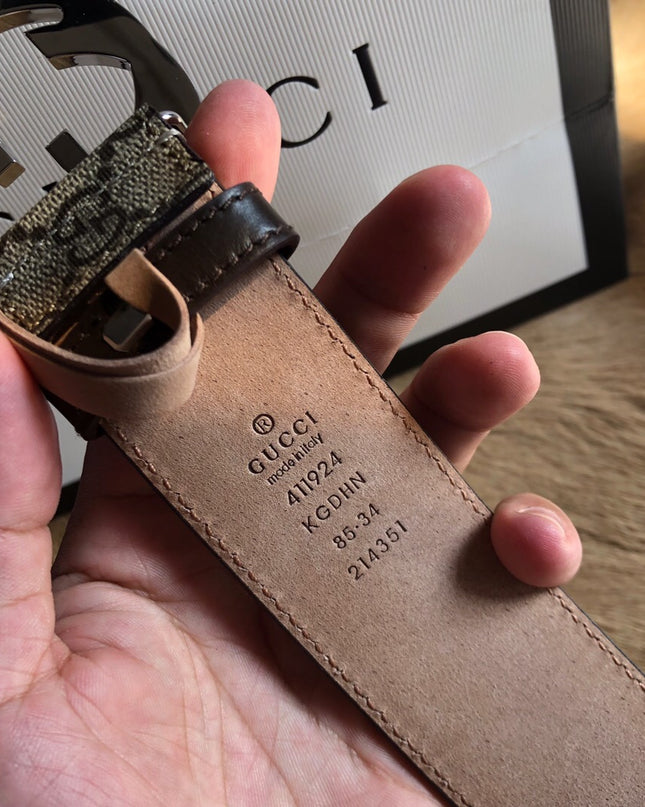 Gucci Men's GG Supreme Belt 411924