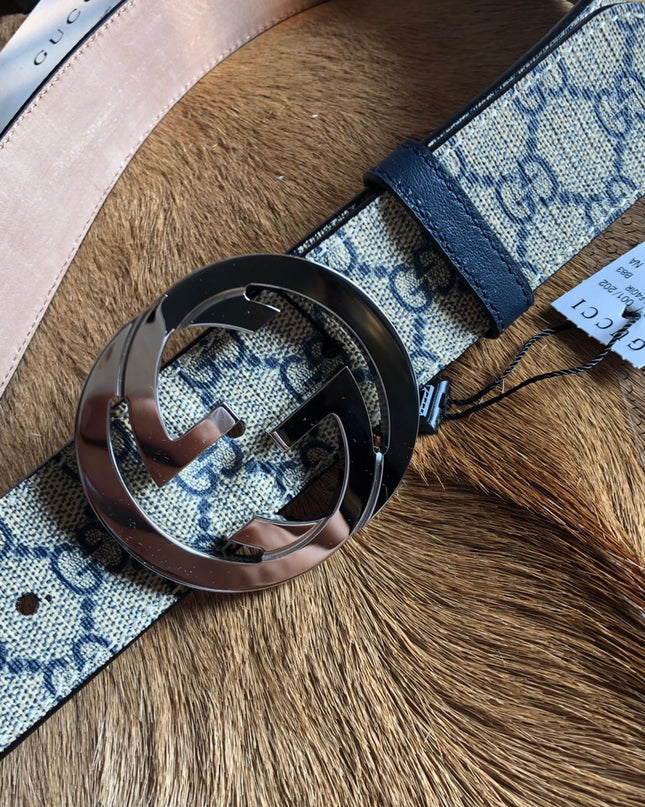 Gucci Men's Supreme Belt with Interlocking G Buckle 411924