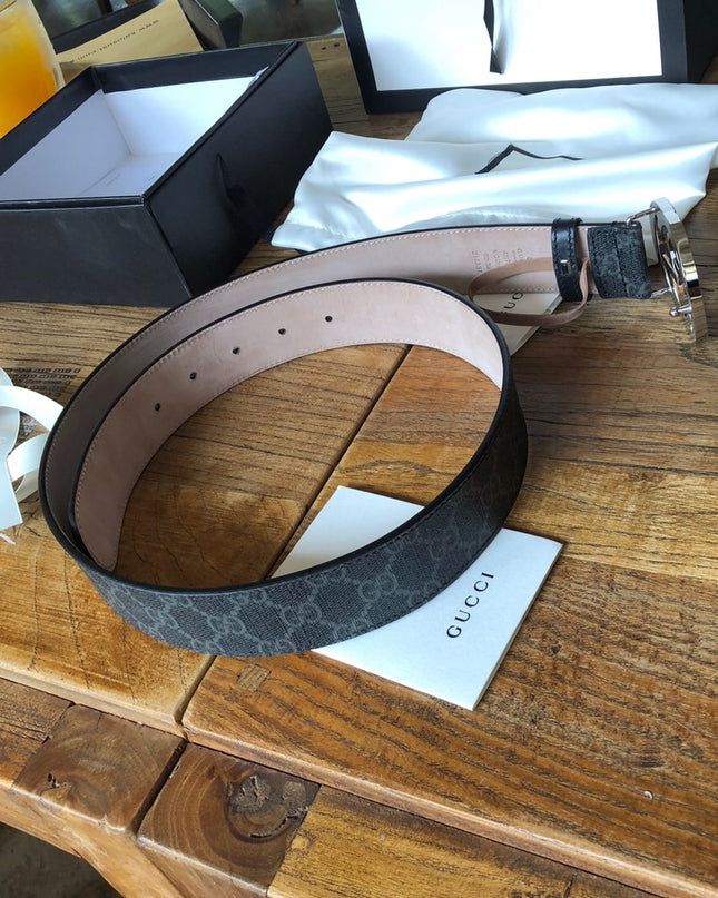 Gucci Men's Supreme Belt with Interlocking G Buckle 411924