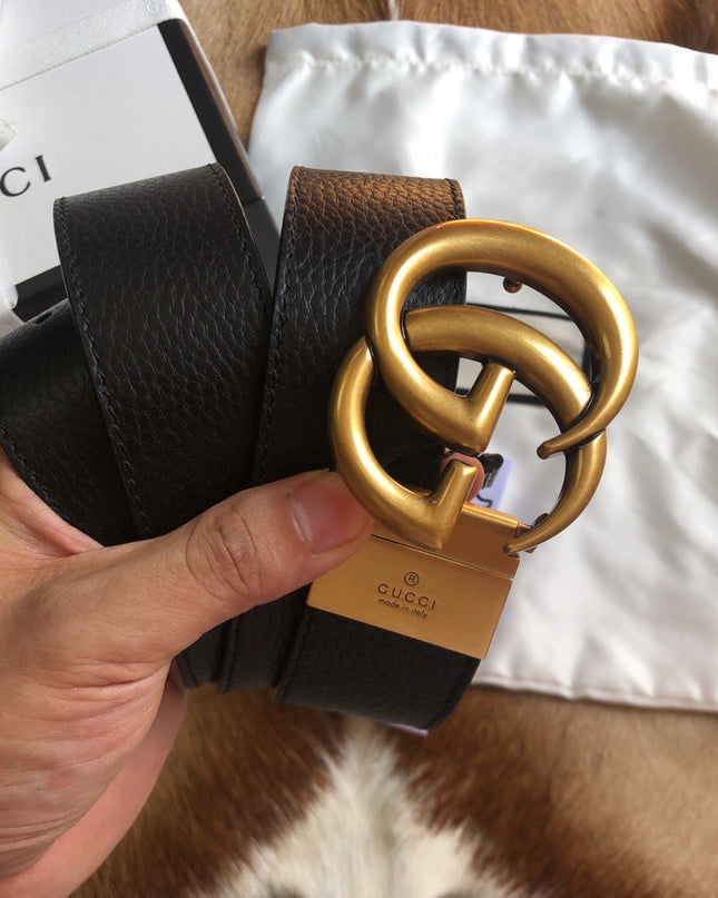 Gucci Men's Reversible Leather Belt 474350 – Double G Buckle