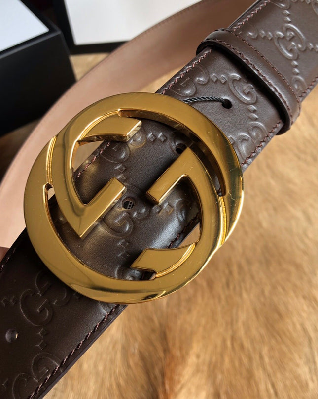 Gucci Men's Signature Leather Belt 411924