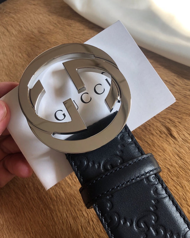 Gucci Men's Signature Leather Belt 411924