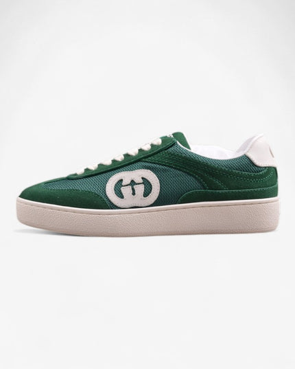 Gucci Men's Suede Sneaker Inspired by Italian Summer with Interlocking Double