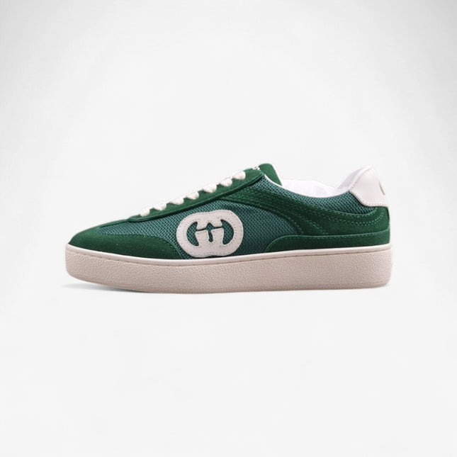 Gucci Men's Suede Sneaker Inspired by Italian Summer with Interlocking Double