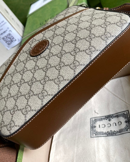 Gucci Messenger Bag 675891 – Monogram Canvas with Interlocking G Detail