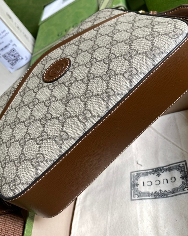 Gucci Messenger Bag 675891 – Monogram Canvas with Interlocking G Detail