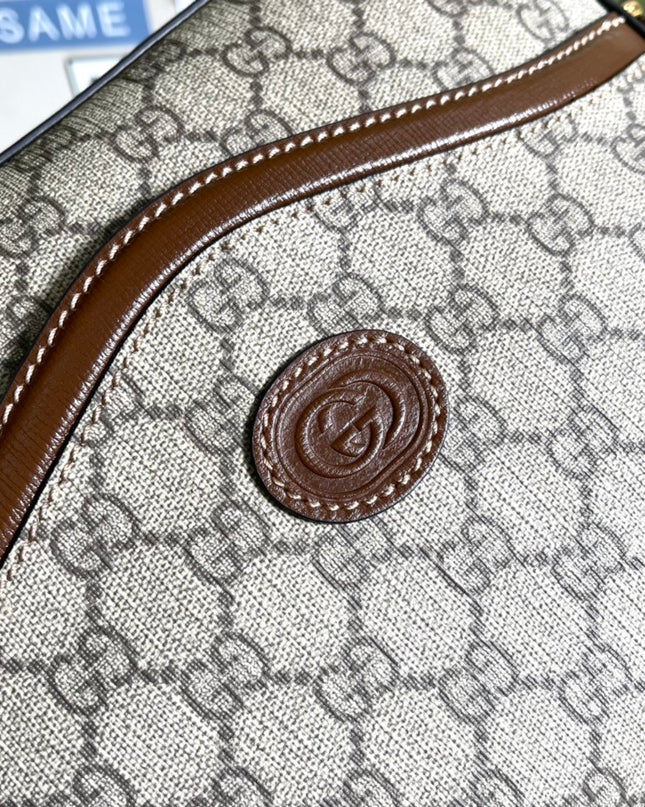 Gucci Messenger Bag 675891 – Monogram Canvas with Interlocking G Detail