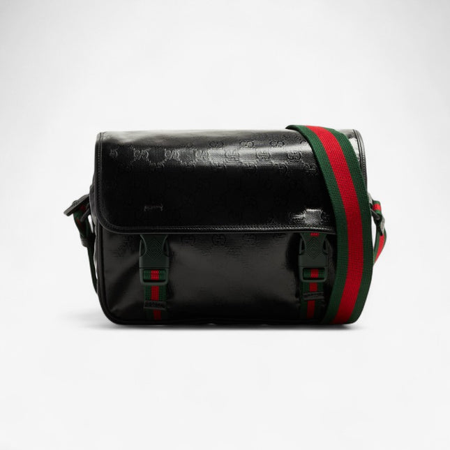 Gucci Messenger Bag 760123 - Green and Red Web Stripe