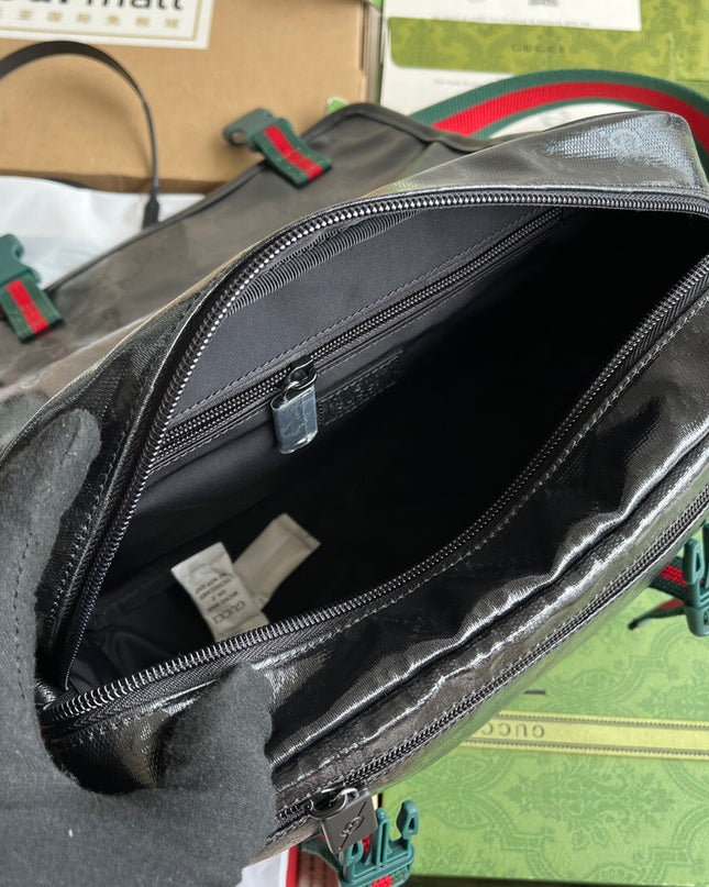 Gucci Messenger Bag 760123 - Green and Red Web Stripe