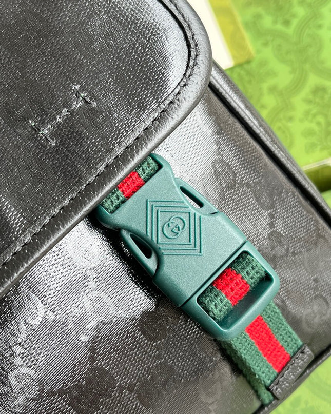 Gucci Messenger Bag 760123 - Green and Red Web Stripe