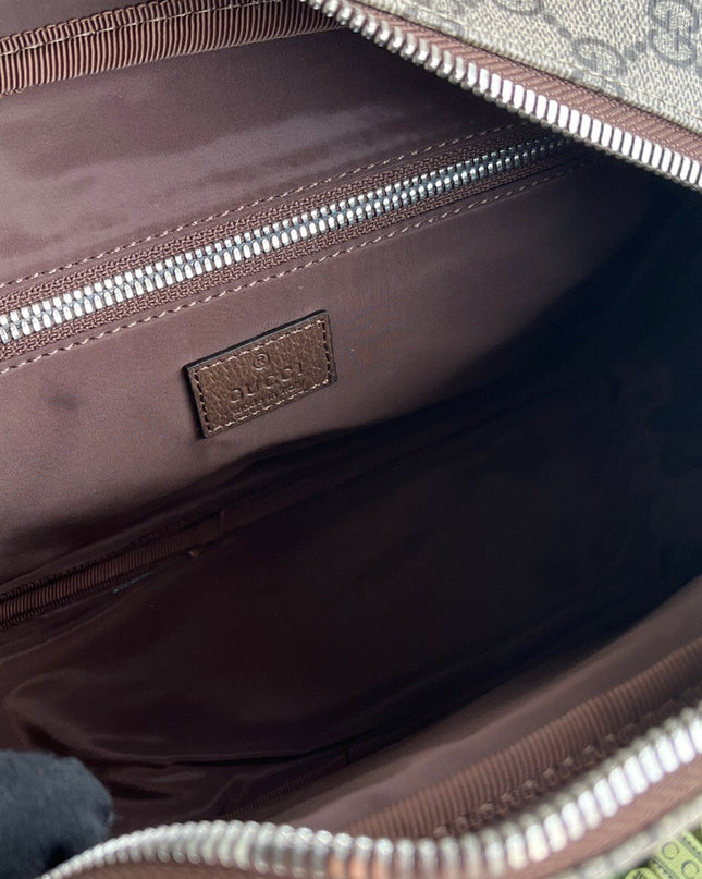 Gucci GG Supreme Messenger Bag – Web Strap Beige/ebony