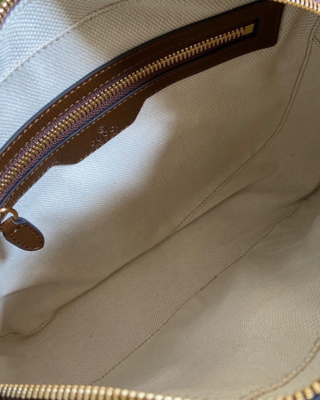 Gucci Jumbo GG Canvas Messenger Bag – Beige/Brown