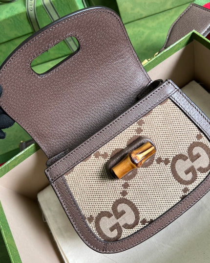 Gucci Mini Jumbo Gg Bag With Bamboo 686864