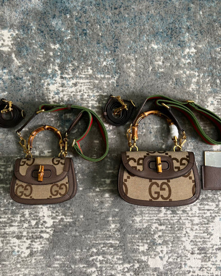 Gucci Mini Jumbo Gg Bag With Bamboo 686864