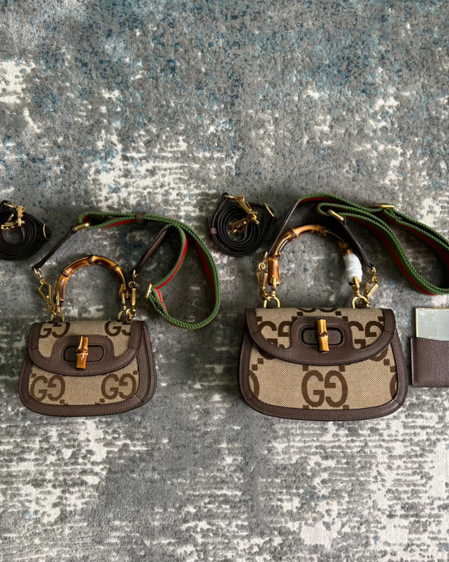 Gucci Mini Jumbo Gg Bag With Bamboo 686864