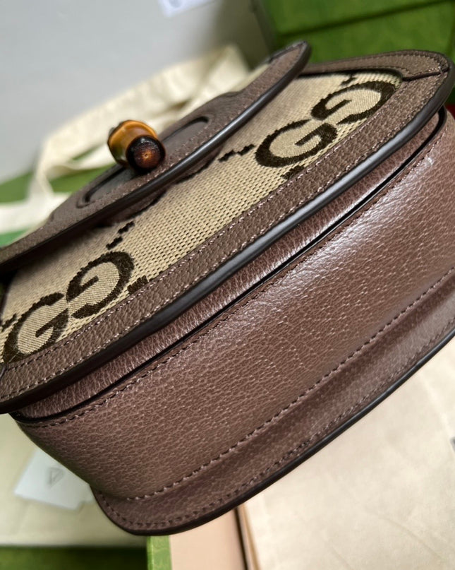 Gucci Mini Jumbo Gg Bag With Bamboo 686864