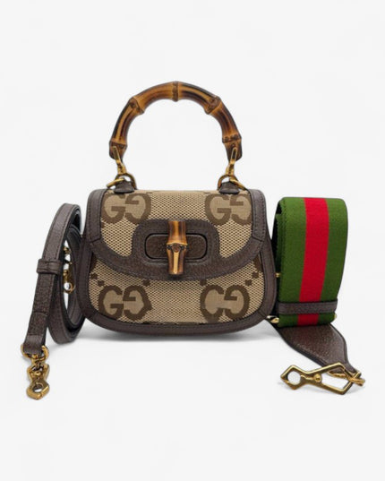 Gucci Mini Jumbo Gg Bag With Bamboo 686864