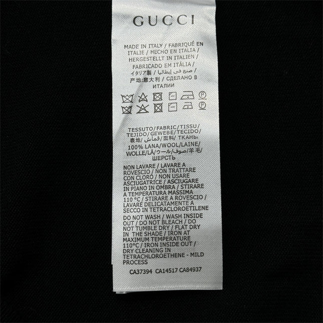 Gucci Minimalist Knit Sweater Polo Shirt – Black