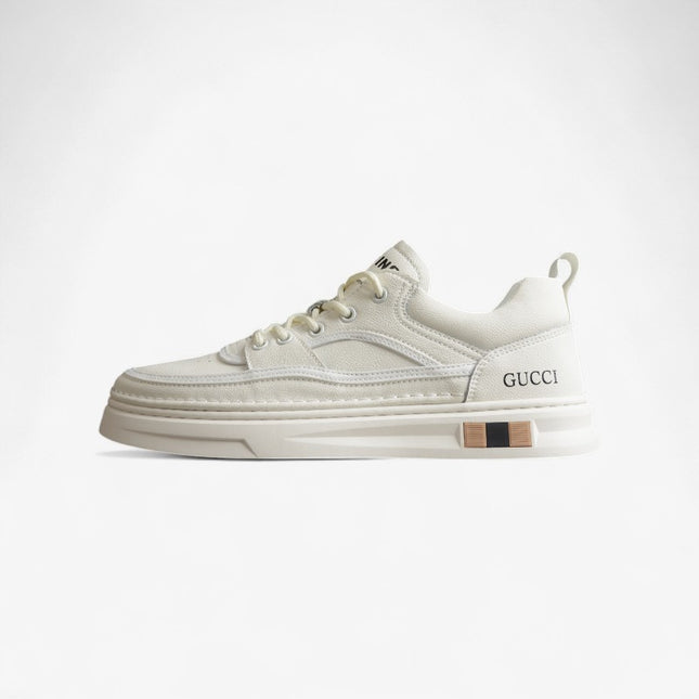 Gucci Monochrome Cream Platform Sneaker