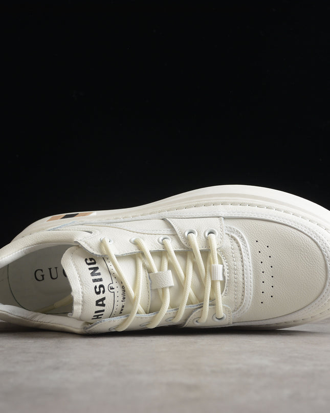 Gucci Monochrome Cream Platform Sneaker