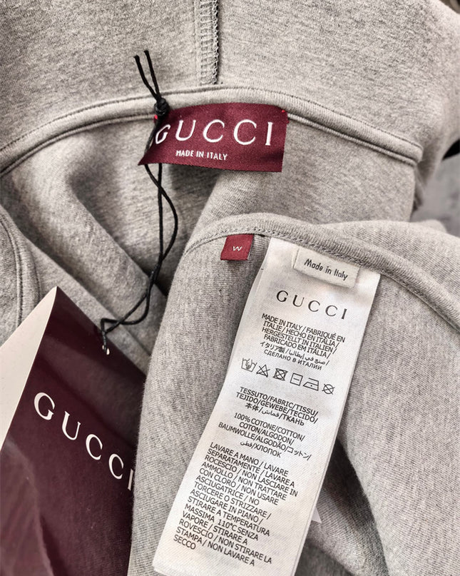 Gucci Monogram Full-Zip Hoodie Jacet – Black
