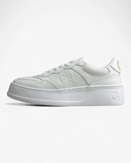 Gucci Monogram Perforated White Sneakers