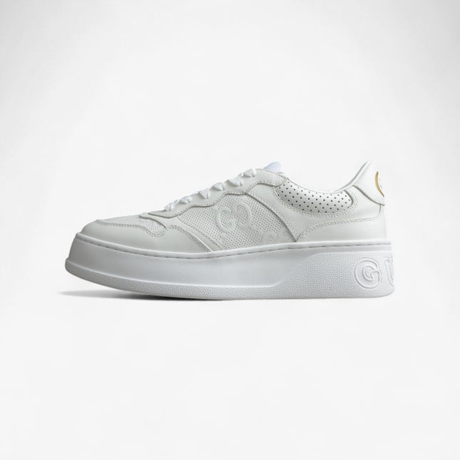 Gucci Monogram Perforated White Sneakers